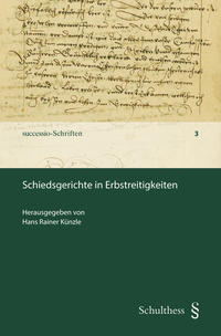 Vorderes Coverbild Schiedsgerichte in Erbstreitigkeiten