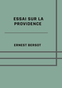 Vorderes Coverbild Essai sur la Providence