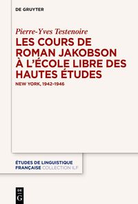 Vorderes Coverbild Les cours de Roman Jakobson à l’École Libre des Hautes Études