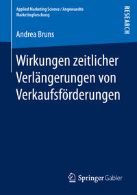 Vorderes Coverbild Wirkungen zeitlicher Verlängerungen von Verkaufsförderungen