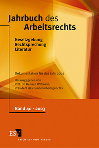 Vorderes Coverbild Jahrbuch des Arbeitsrechts. Gesetzgebung - Rechtsprechung - Literatur.... / Jahrbuch des Arbeitsrechts