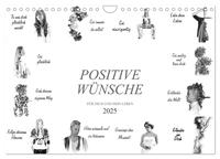Vorderes Coverbild Positive Wünsche für Dich und Dein Leben (Wandkalender 2025 DIN A4 quer), CALVENDO Monatskalender