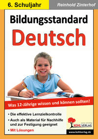 Vorderes Coverbild Bildungsstandard Deutsch / Klasse 6