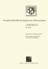 Vorderes Coverbild Die vorrömischen Sprachen der iberischen Halbinsel Wege und Aporien bei ihrer Entzifferung