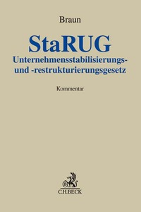 Vorderes Coverbild Unternehmensstabilisierungs- und -restrukturierungsgesetz (StaRUG). StaRUG