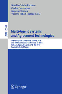 Vorderes Coverbild Multi-Agent Systems and Agreement Technologies
