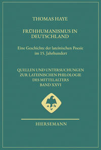 Vorderes Coverbild Frühhumanismus in Deutschland