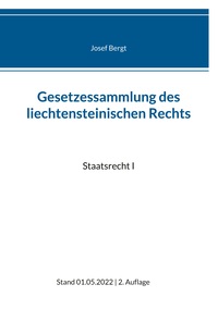 Vorderes Coverbild Gesetzessammlung des liechtensteinischen Rechts