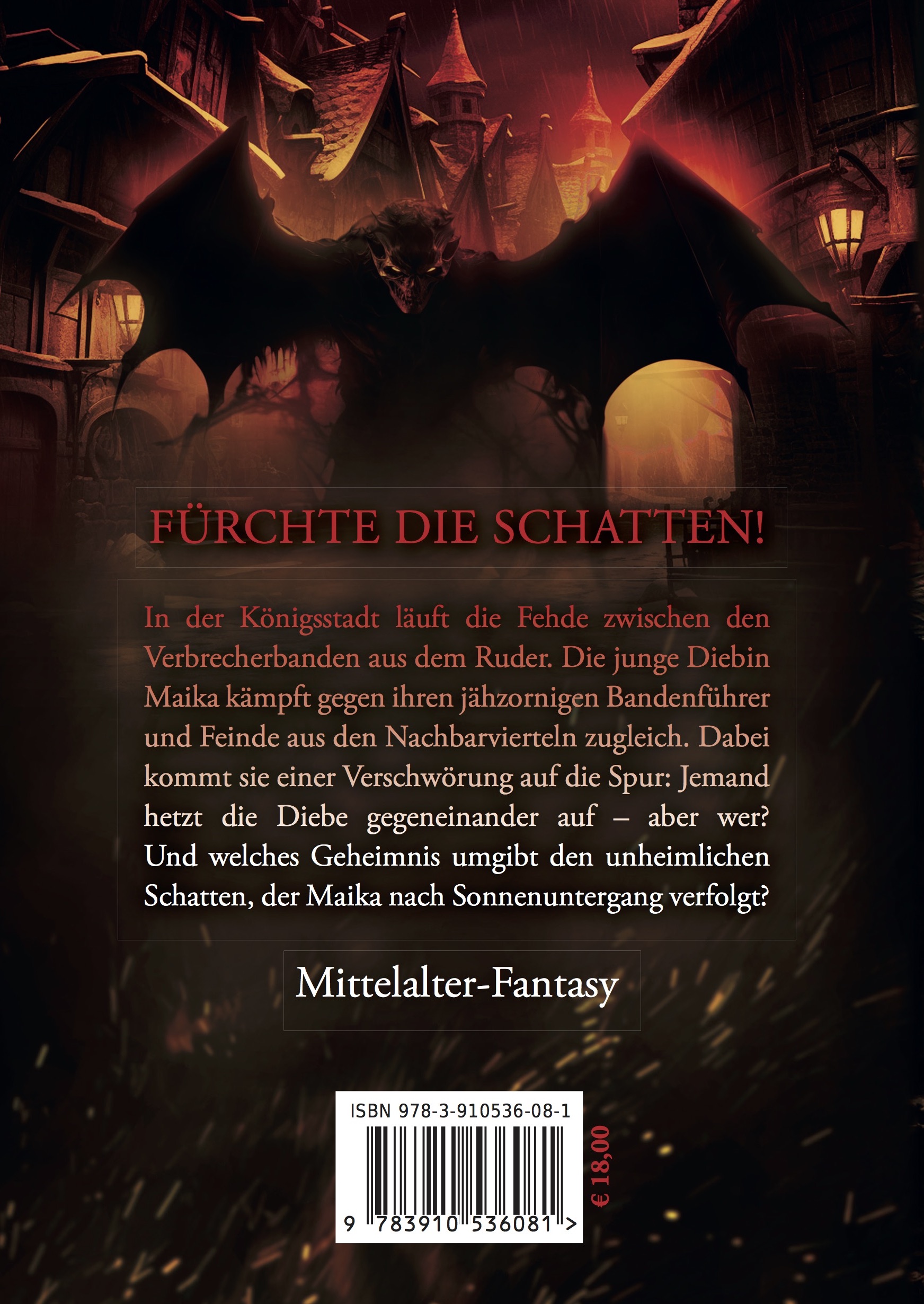 Rückseitencover Tage der Schatten