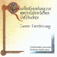 Vorderes Coverbild Quellensammlung zur mittelalterlichen Geschichte. Zweite Fortsetzung.