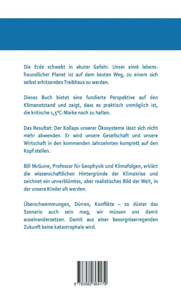Rückseitencover Treibhaus Erde