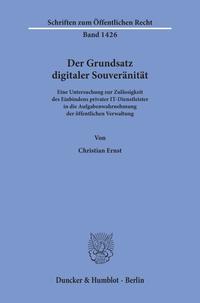 Vorderes Coverbild Der Grundsatz digitaler Souveränität.