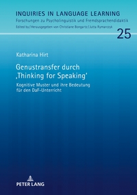 Vorderes Coverbild Genustransfer durch «Thinking for Speaking»