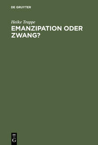 Vorderes Coverbild Emanzipation oder Zwang?