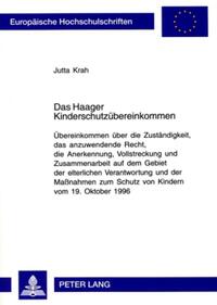 Vorderes Coverbild Das Haager Kinderschutzübereinkommen