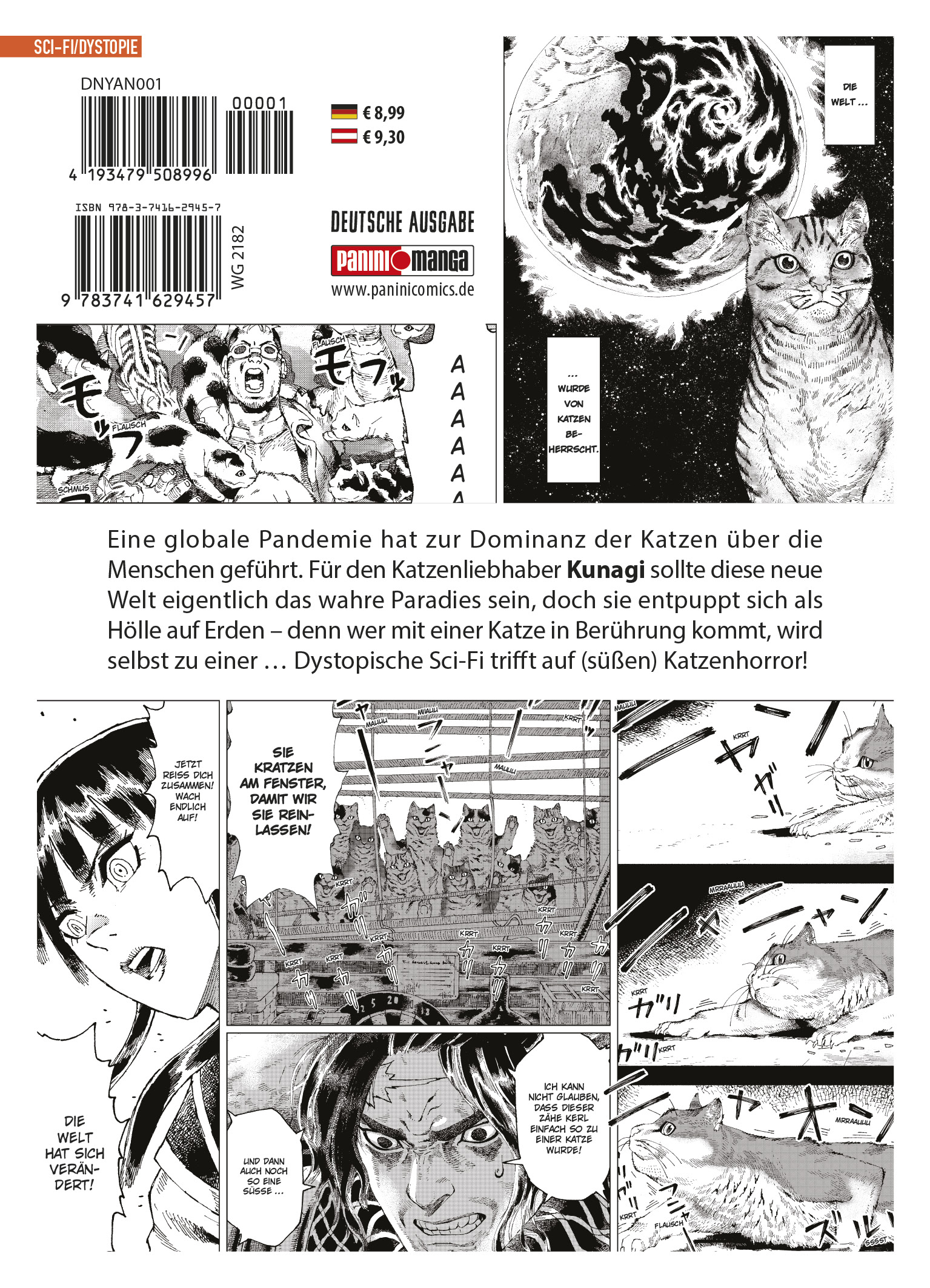Rückseitencover Night of the Living Cat 01 - Alles wird verkatzt