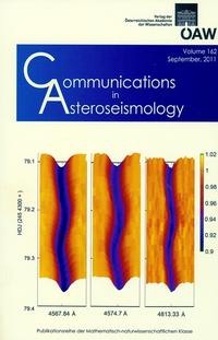 Vorderes Coverbild Communications in Asteroseismology Volume 162 2011