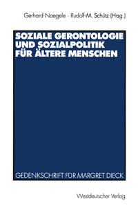 Vorderes Coverbild Soziale Gerontologie und Sozialpolitik für ältere Menschen