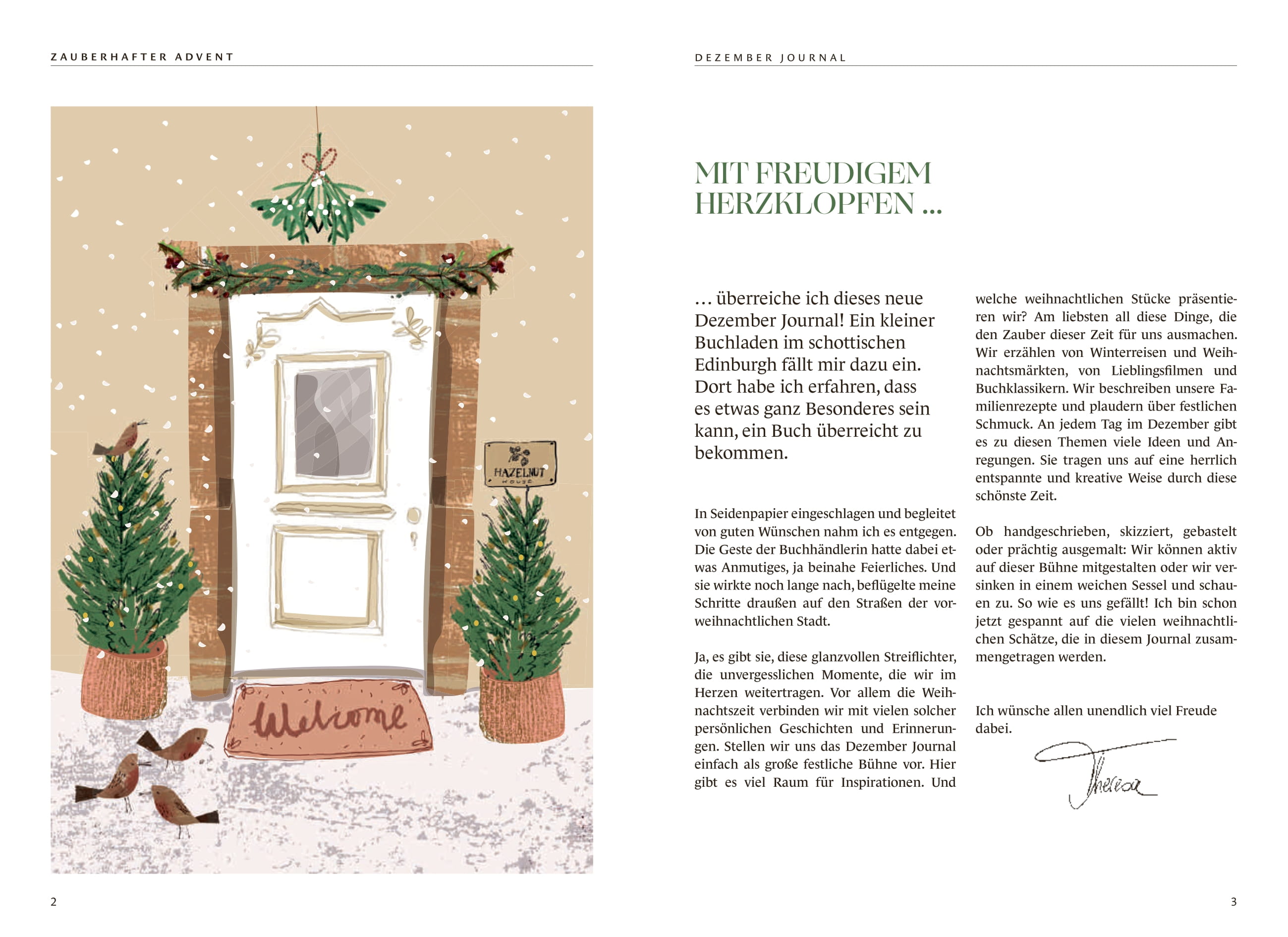 Beispielinhalt (Bild) Dezember Journal