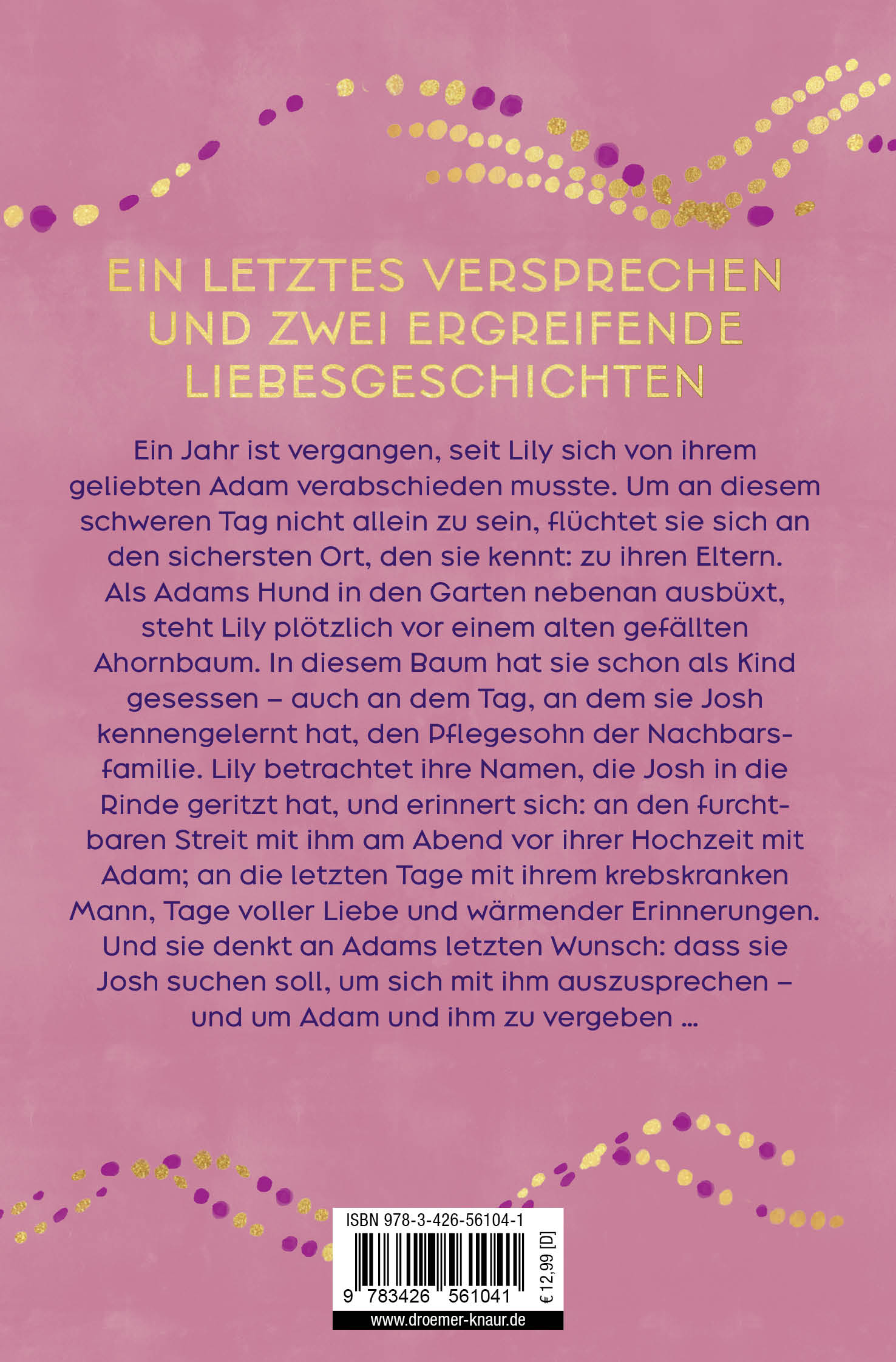Rückseitencover Versprich mir, dass du tanzt