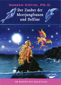 Vorderes Coverbild Der Zauber der Meerjungfrauen und Delfine, Orakelkarten (Geschenkartikel)