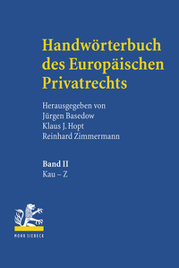 Vorderes Coverbild Handwörterbuch des Europäischen Privatrechts