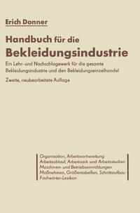 Vorderes Coverbild Handbuch für die Bekleidungsindustrie