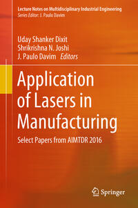 Vorderes Coverbild Application of Lasers in Manufacturing