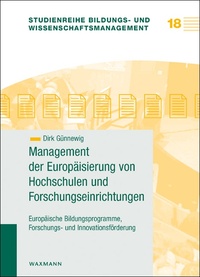Vorderes Coverbild Management der Europäisierung von Hochschulen und Forschungseinrichtungen