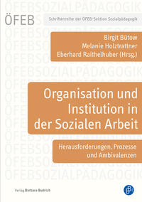 Vorderes Coverbild Organisation und Institution in der Sozialen Arbeit