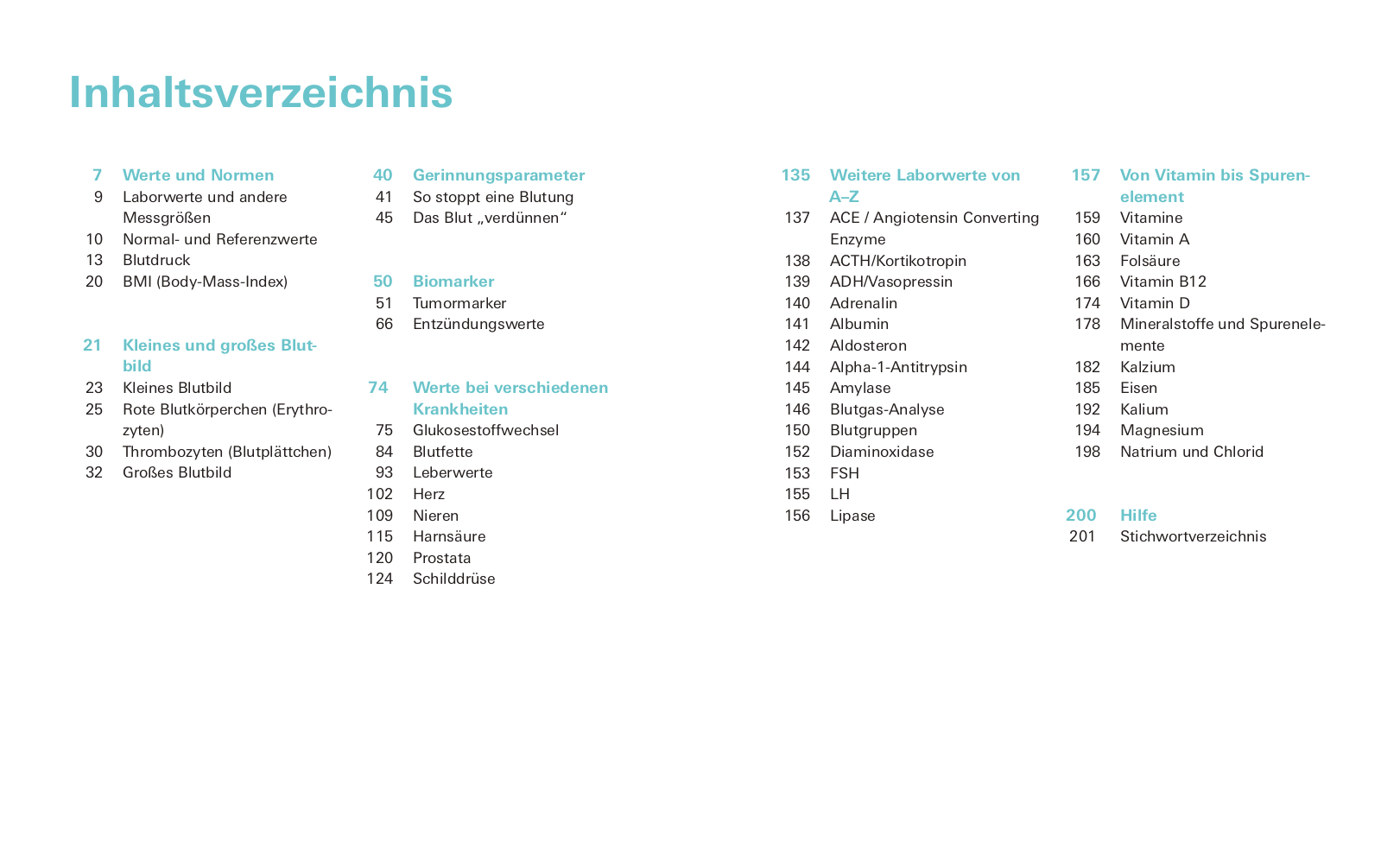 Beispielinhalt (Bild) Meine Laborwerte
