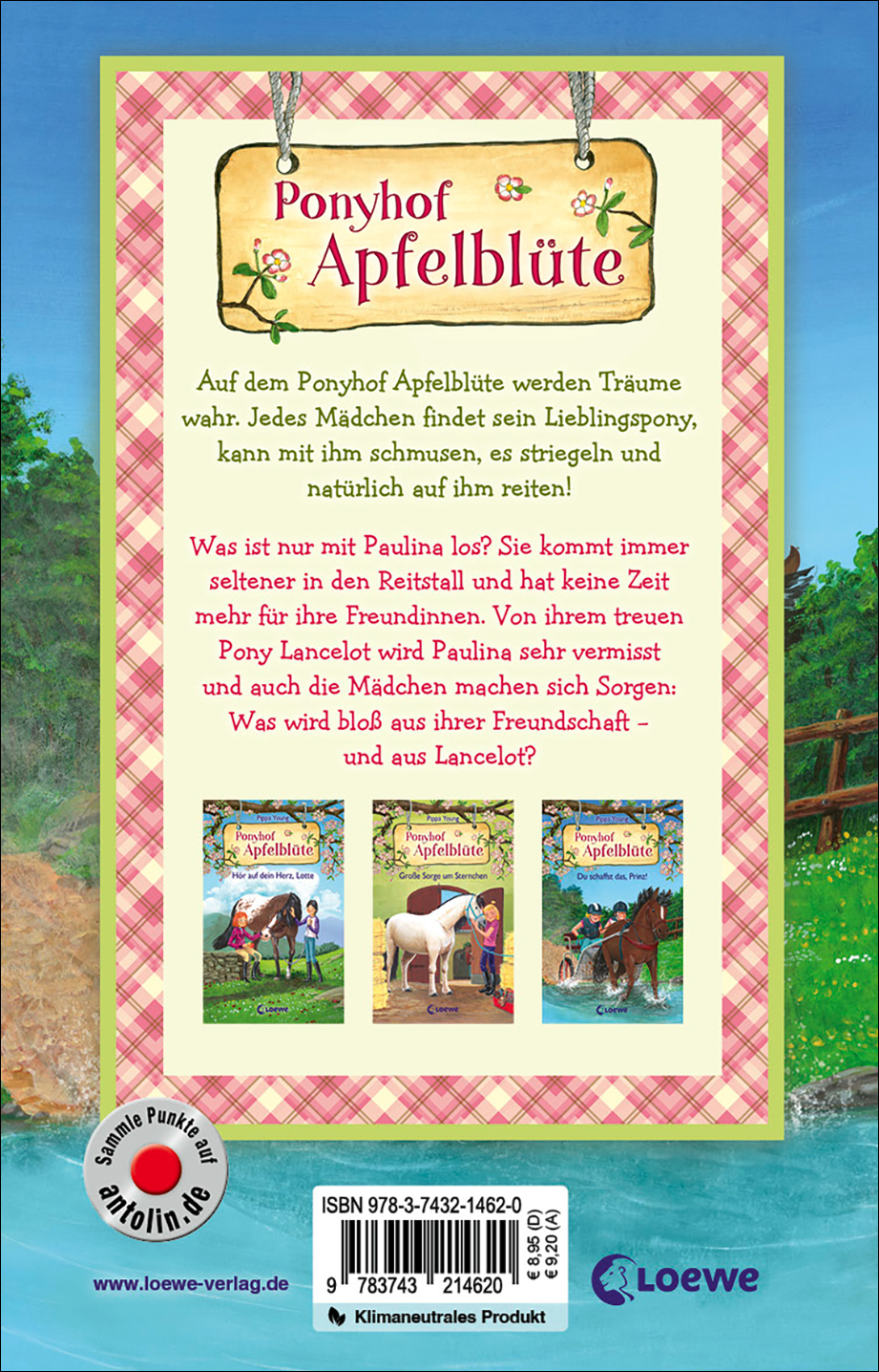 Rückseitencover Ponyhof Apfelblüte (Band 20) - Paulinas geheimer Wunsch