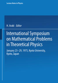 Vorderes Coverbild International Symposium on Mathematical Problems in Theoretical Physics