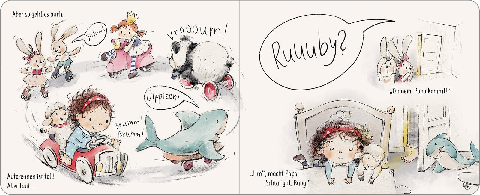 Beispielinhalt (Bild) Ruby und Wolf