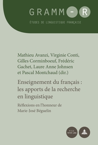 Vorderes Coverbild Enseignement du français : les apports de la recherche en linguistique