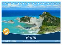 Vorderes Coverbild Korfu, Perle im Ionischen Meer (Tischkalender 2025 DIN A5 quer), CALVENDO Monatskalender