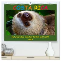 Vorderes Coverbild Costa Rica - Naturparadies zwischen Karibik und Pazifik (hochwertiger Premium Wandkalender 2025 DIN A2 quer), Kunstdruck in Hochglanz