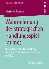 Vorderes Coverbild Wahrnehmung des strategischen Handlungsspielraumes