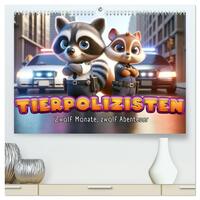 Vorderes Coverbild Tierpolizisten - Zwölf Monate, zwölf Abenteuer (hochwertiger Premium Wandkalender 2026 DIN A2 quer), Kunstdruck in Hochglanz
