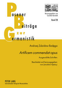 Vorderes Coverbild «Artificem commendat opus»