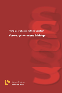 Vorderes Coverbild Vorweggenommene Erbfolge
