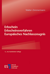 Vorderes Coverbild Erbschein – Erbscheinsverfahren – Europäisches Nachlasszeugnis