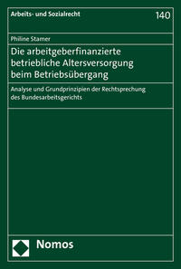 Vorderes Coverbild Die arbeitgeberfinanzierte betriebliche Altersversorgung beim Betriebsübergang