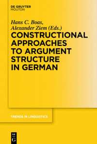Vorderes Coverbild Constructional Approaches to Syntactic Structures in German