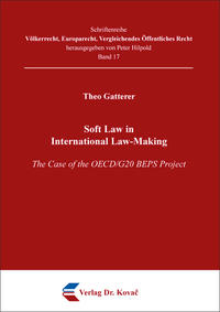 Vorderes Coverbild Soft Law in International Law-Making