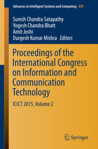 Vorderes Coverbild Proceedings of the International Congress on Information and Communication Technology