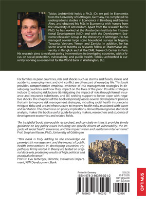 Rückseitencover Vulnerability to Poverty: Determinants and Policy Issues