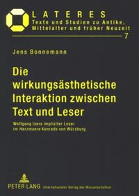 Vorderes Coverbild Die wirkungsästhetische Interaktion zwischen Text und Leser