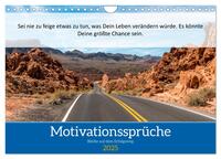 Vorderes Coverbild Motivationssprüche Erfolgsweg (Wandkalender 2025 DIN A4 quer), CALVENDO Monatskalender