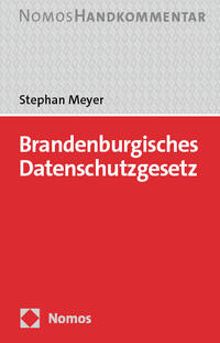 Vorderes Coverbild Brandenburgisches Datenschutzgesetz: BbgDSG